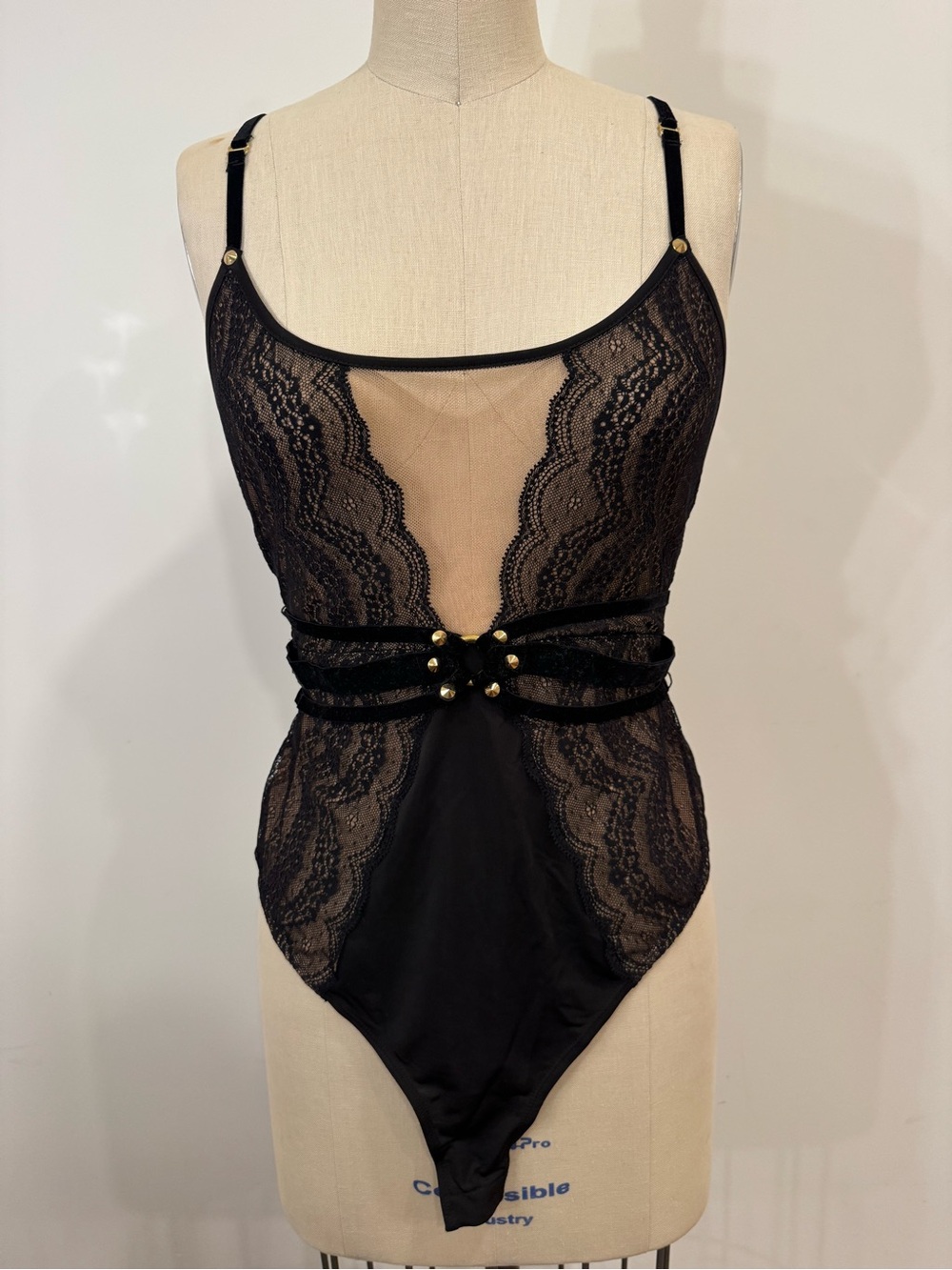 Black Lace Sheer Bodysuit - Women Intimates & Sleepwear